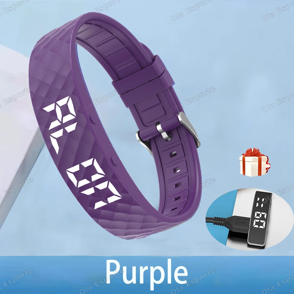 Silent Alarm - Vibration Wristband for Heavy Sleepers & Couples - Purple