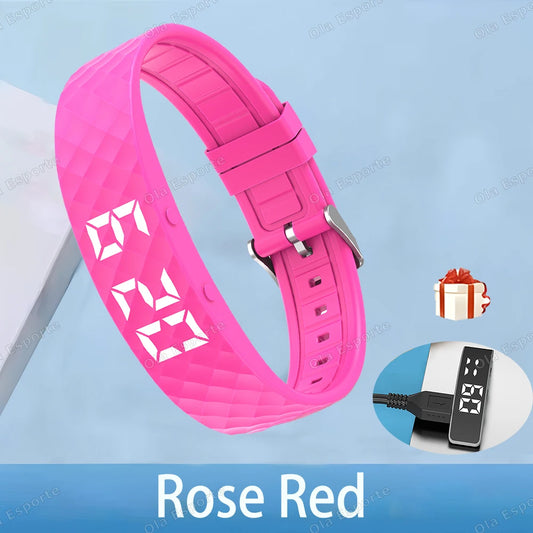 Silent Alarm - Vibration Wristband for Heavy Sleepers & Couples - Pink